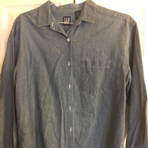 GAP Tops - Gap chambray shirt size large EUC GAP Tops - Gap chambray shirt size large EUC